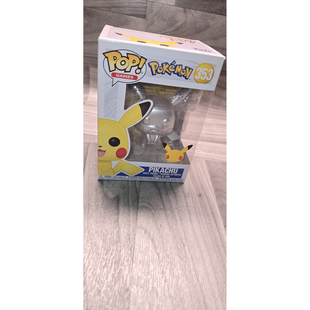 Pikachu #353 Funko POP! Games Metallic Silver Pokemon